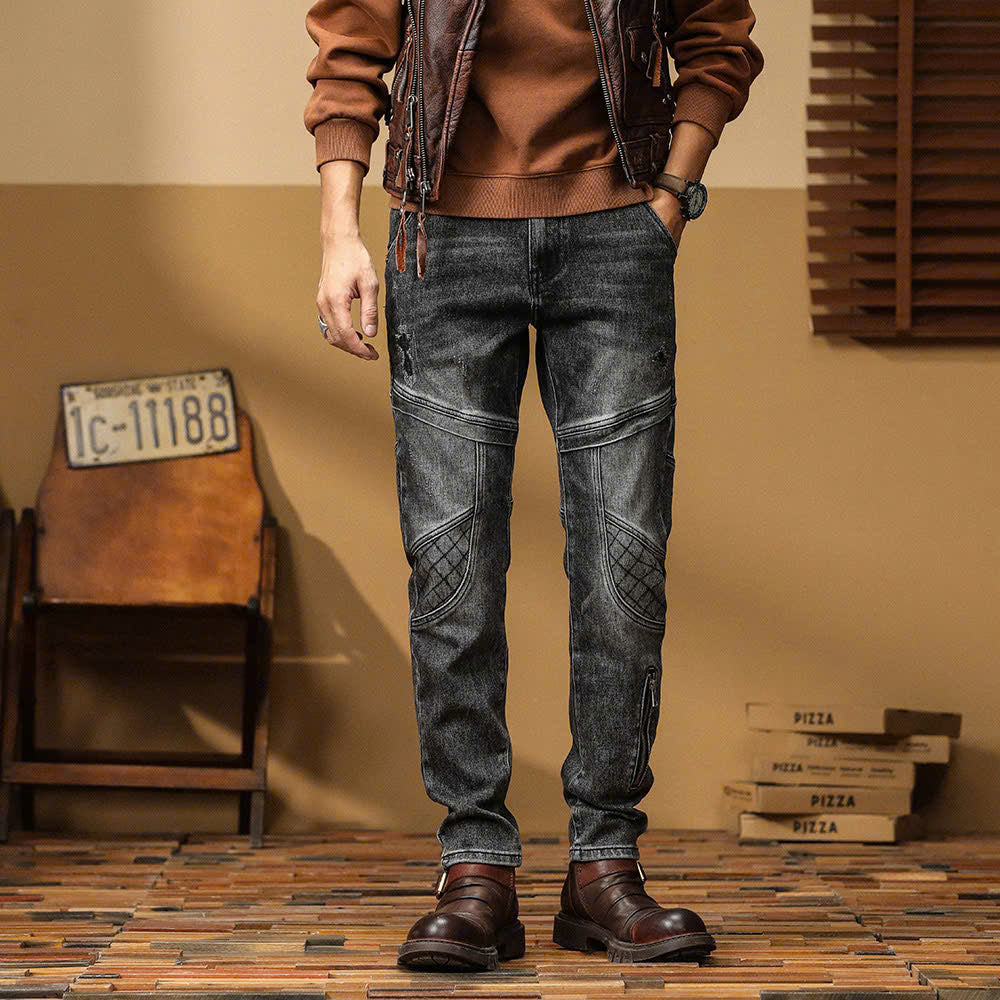 Washed Effect Low Waist Vintage Flare Jeans