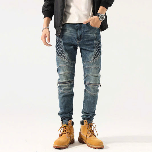 Washed Effect Low Waist Vintage Flare Jeans
