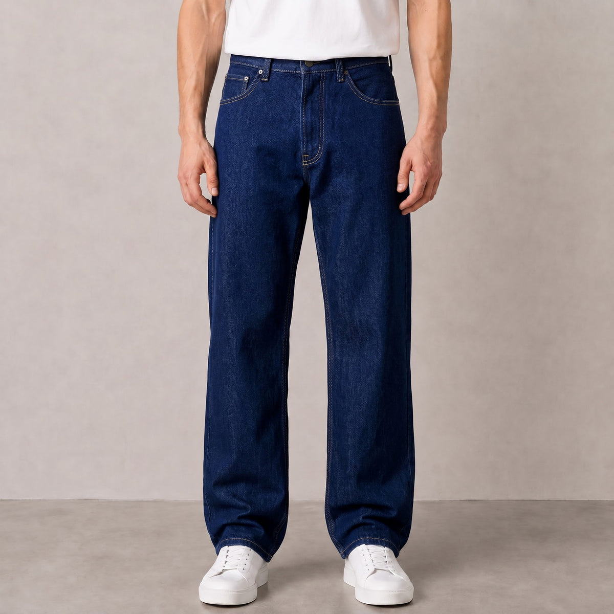 Men's Dark Indigo Relaxed Fit Jeans