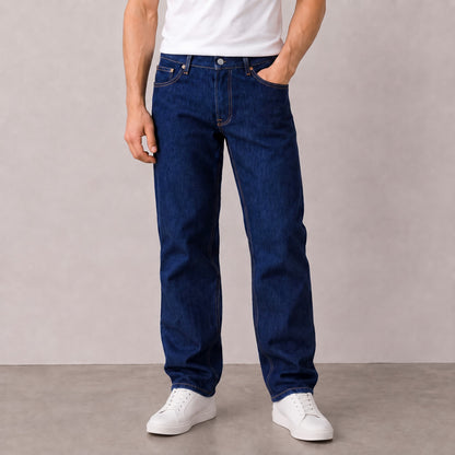 Men's Dark Indigo Relaxed Fit Jeans