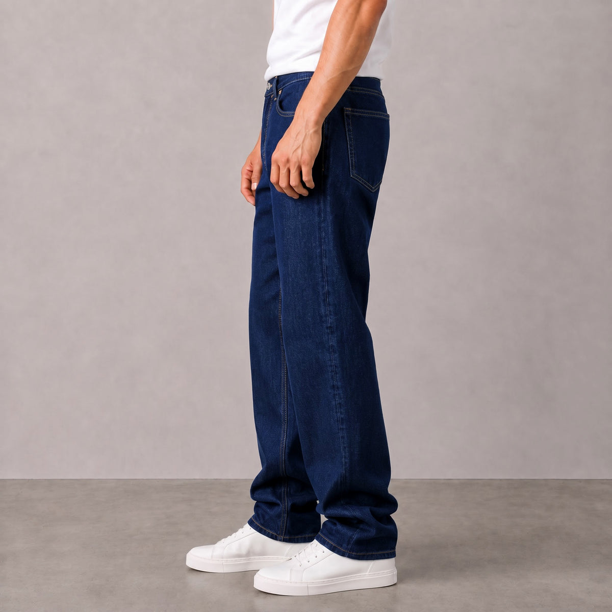 Men's Dark Indigo Relaxed Fit Jeans