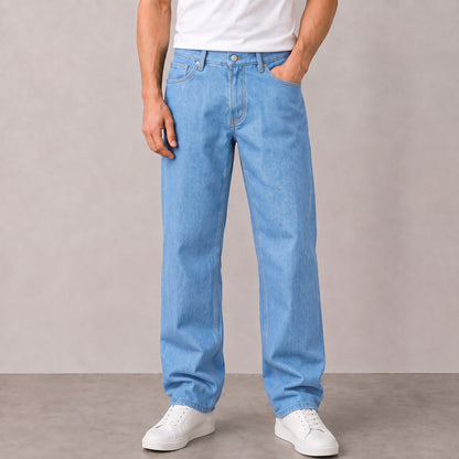 Men's Light Blue Relaxed Fit Jean