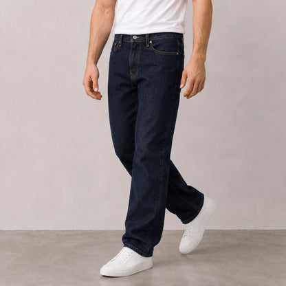 Men's Deep Indigo Relaxed Fit Jeans