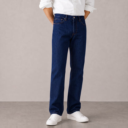 Men's Dark Indigo Straight Fit Jeans