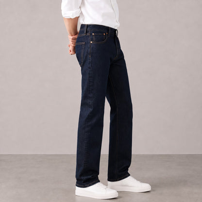 Men's Dark Indigo Straight Fit Jeans