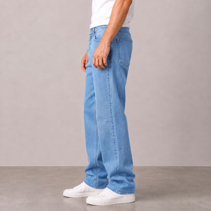Men's Light Blue Relaxed Fit Jean