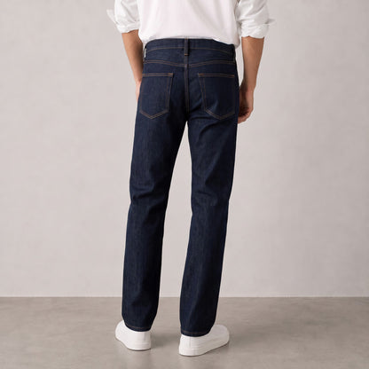 Men's Dark Indigo Straight Fit Jeans