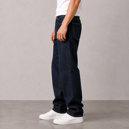 Men's Deep Indigo Relaxed Fit Jeans