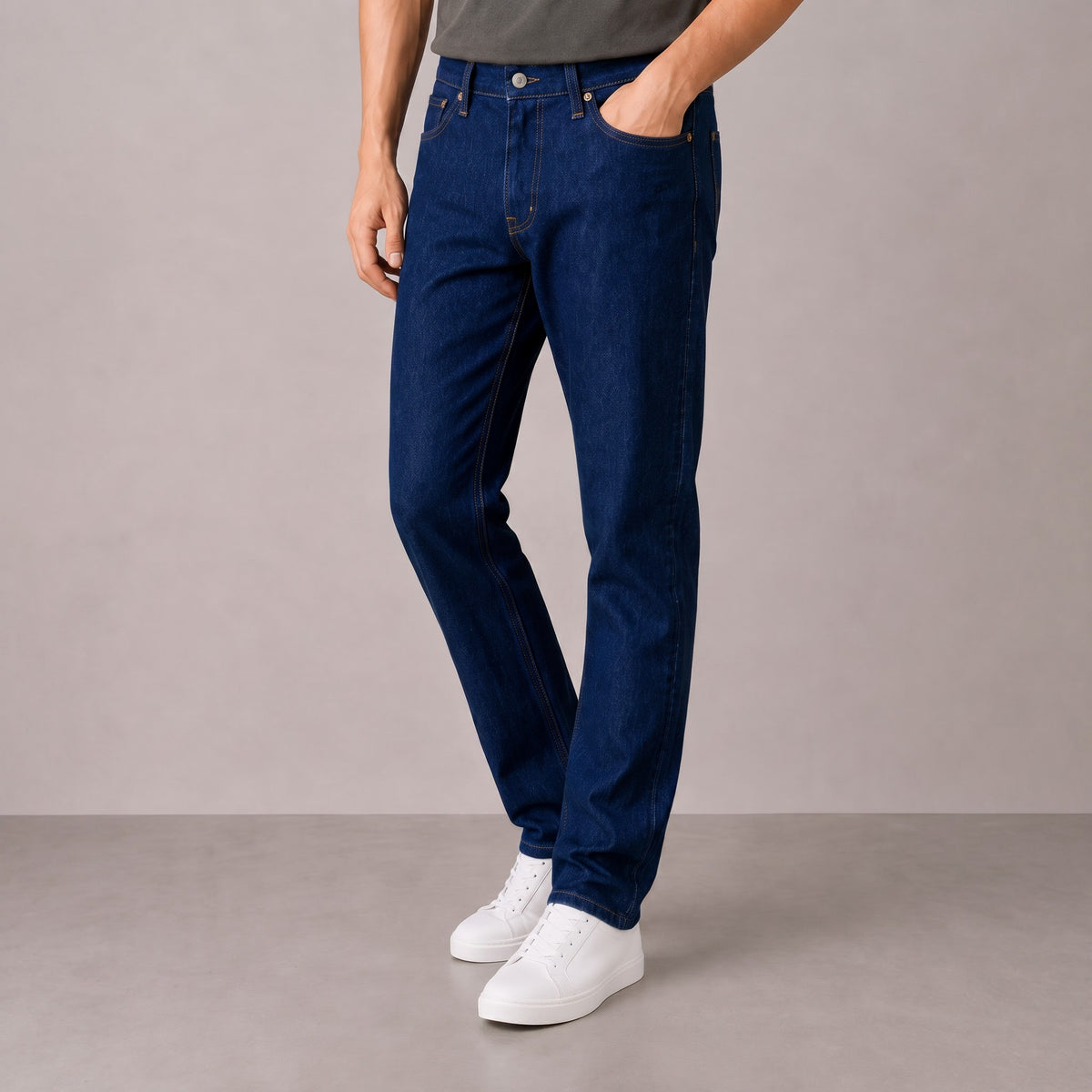 Men's Dark Indigo Slim Fit Jeans