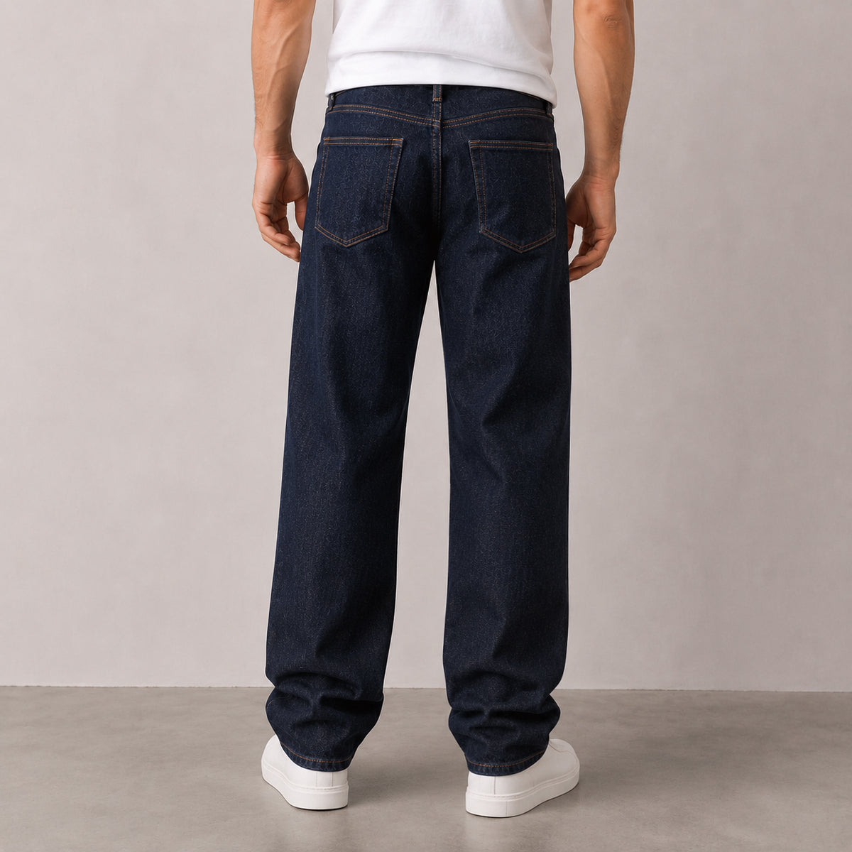 Men's Deep Indigo Relaxed Fit Jeans