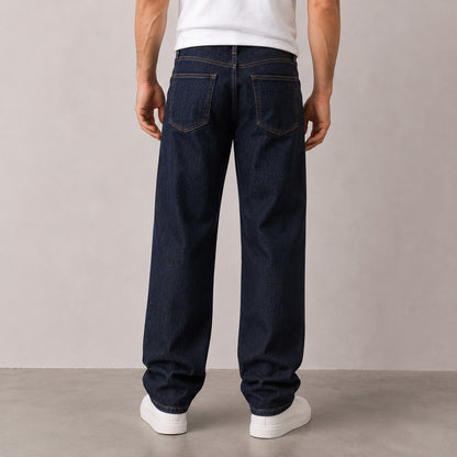 Men's Deep Indigo Relaxed Fit Jeans
