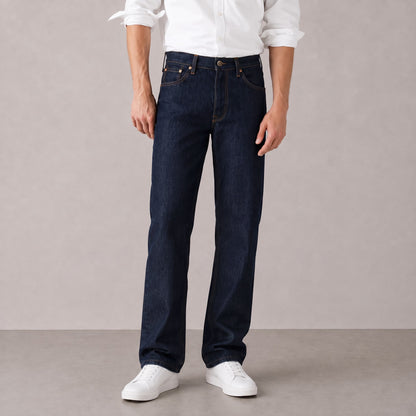 Men's Dark Indigo Straight Fit Jeans