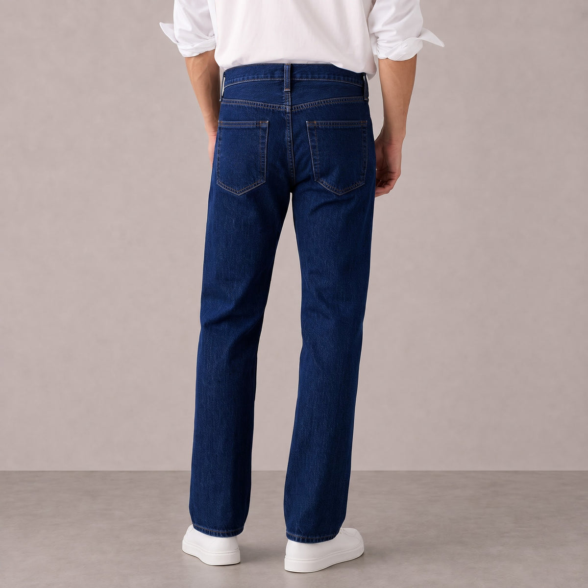 Men's Dark Indigo Straight Fit Jeans