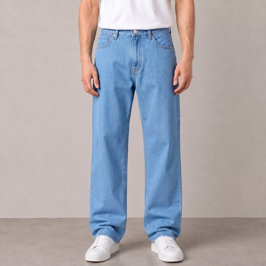 Men's Light Blue Relaxed Fit Jean