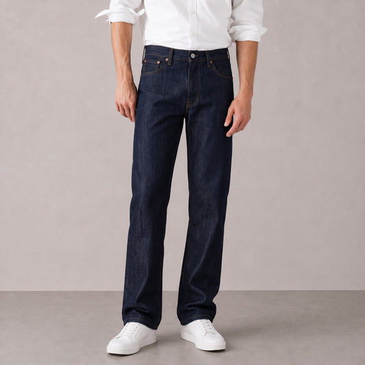 Men's Dark Indigo Straight Fit Jeans